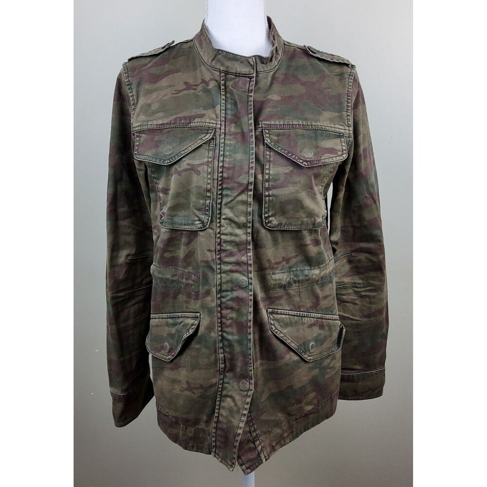 Sanctuary Anthropologie Women's Camo Camouflage Lightweight Jacket Size S - Picture 2 of 7